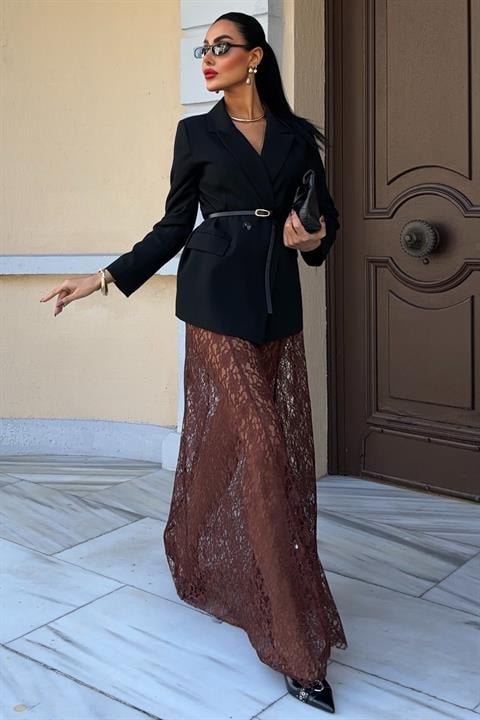 Maxi Dantel Etek 4047