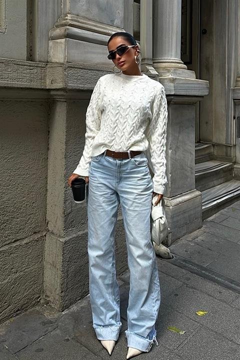 İnci Detaylı Kazak 1354