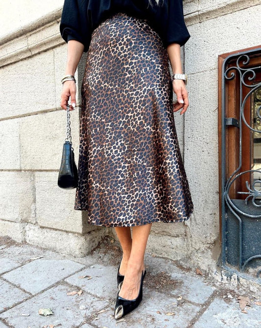 15806 Saten Etek - Kahverengi