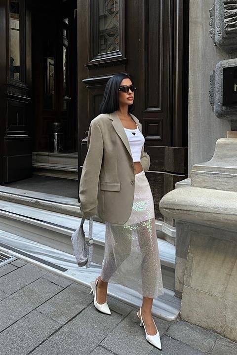 Pulpayet Midi Etek 4017-08