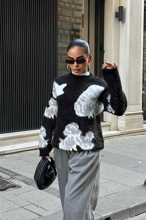 Desenli Şardonlu Kazak 1357