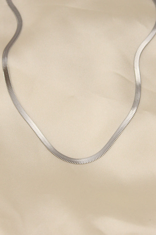 Çelik Silver Renk 45 Cm İtalyan Zincir Model Kadın Kolye