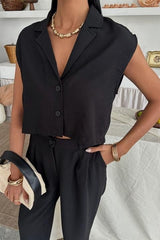 Zoe Crop Yelek Takım 9744-08