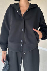 Haki Beli Lastikli Ceket Ve Pantolon Takım