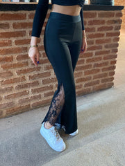 Kadın Ispanyol Paçadantel Detay Dalgıç Tayt