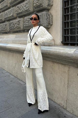 Selvia Ajurlu Biyeli Pantolon Takım 9957