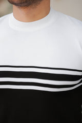Erkek çizgili Kısa Kollu T-shirt