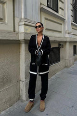 Lunadel Triko Hırka Pantolon Takım 9974