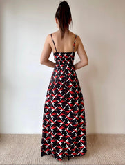 Kadın V Yaka Göğüs Ve Sırt Dekolteli Fırsat ürün Maxi Moy Elbise