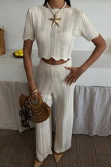 Triko Bluz Pantolon İkili Takım 10084-025