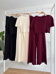 Triko Bluz Pantolon İkili Takım 10084-025