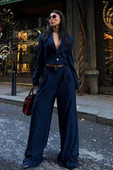 Garry Palazzo Pantolon Klasik Takım 9933