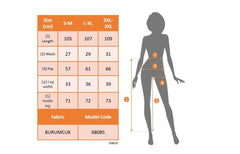 Kadın Yüksek Bel Lastikli önden Iki Parçalı Desenli Bürümcük Pantolon