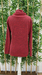 Kadın Uzun Kollu Kapişon Yaka Düğmeli Yumoş Bluz