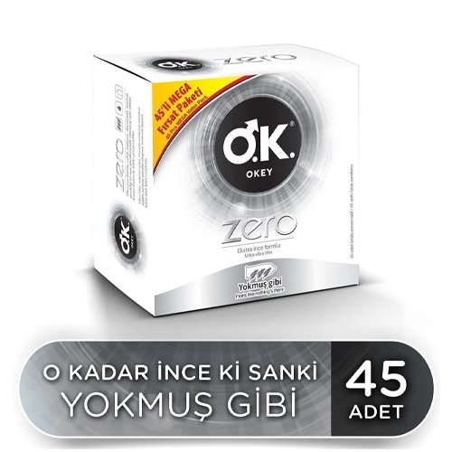 Okey Zero 45li Prezervatif Avantaj Paketi