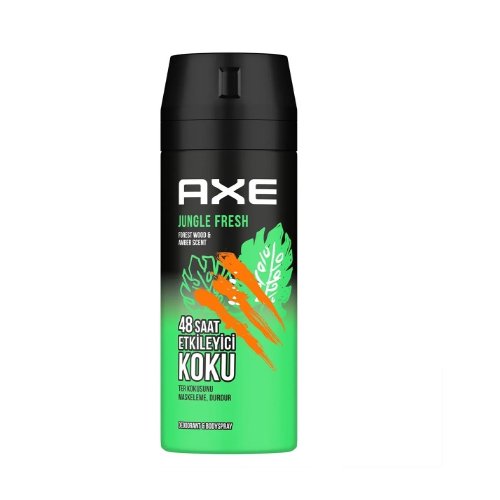 Axe Erkek Sprey Deodorant Jungle Fresh 48 Saat Etkileyici Koku 150 Ml