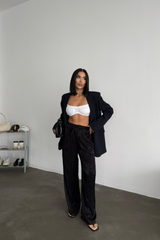 JAKAR SATEN PANTOLON - Mavi