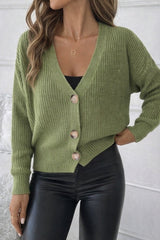 Düğme Detay Triko Bluz