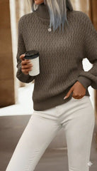 Kadın Uzun Kollu Balıkçı Yaka Triko Bluz