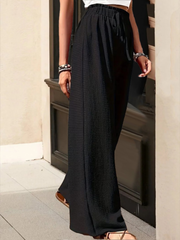 Kadın Yüksek Bel Bol Paça Pantolon