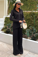 Odette Ajurlu Triko Pantolon Takım 9934