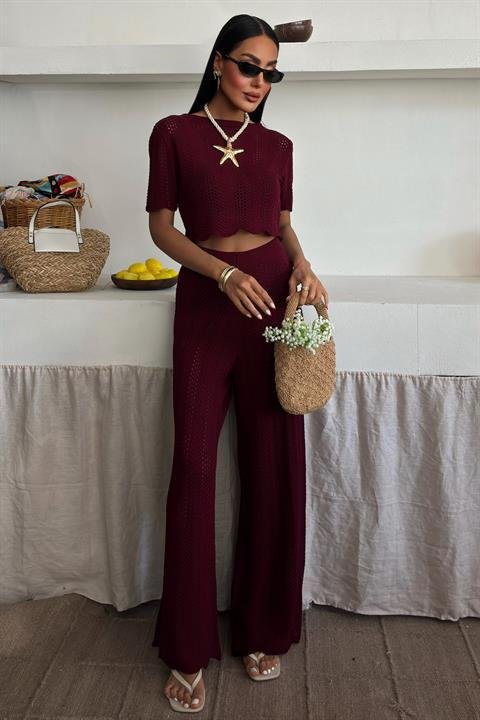 Triko Bluz Pantolon İkili Takım 10084-025