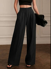 Kadın Yüksek Bel Bol Paça Pantolon