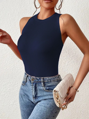 Kadın Sırt çapraz Detay Triko Bluz