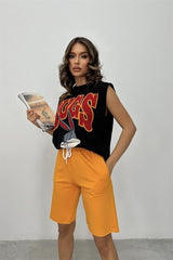 Beata Baskılı Şort Takım 9309-10