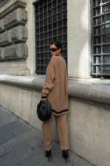 Lunadel Triko Hırka Pantolon Takım 9974