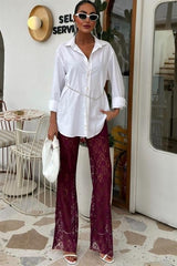 İçi Astarlı Dantel Pantolon 0081