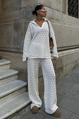 Nolan Regular Ajurlu Pantolon Takım 9885