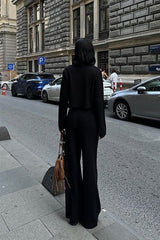 Nancy Kruveze Yaka Crop Takım 9954 - 25
