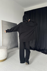 Vizon Klasik Fitilli Kazak Ve Pantolon Takım