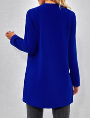 Kadın Uzun Kollu önü Açık Uzun Modal Ceket