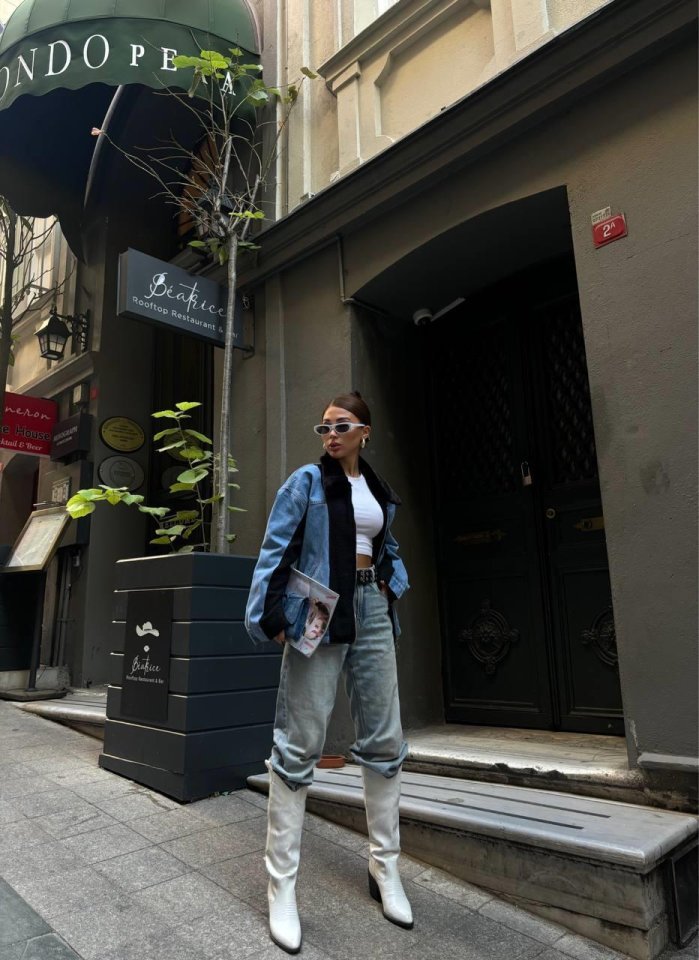 CHANEL GARNİLİ KOT MONT - Fuşya