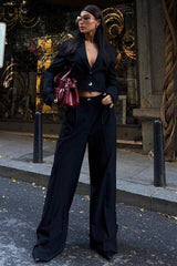 Garry Palazzo Pantolon Klasik Takım 9933