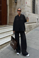 Moon Salaş Kroşe Pantolon Takım 9880