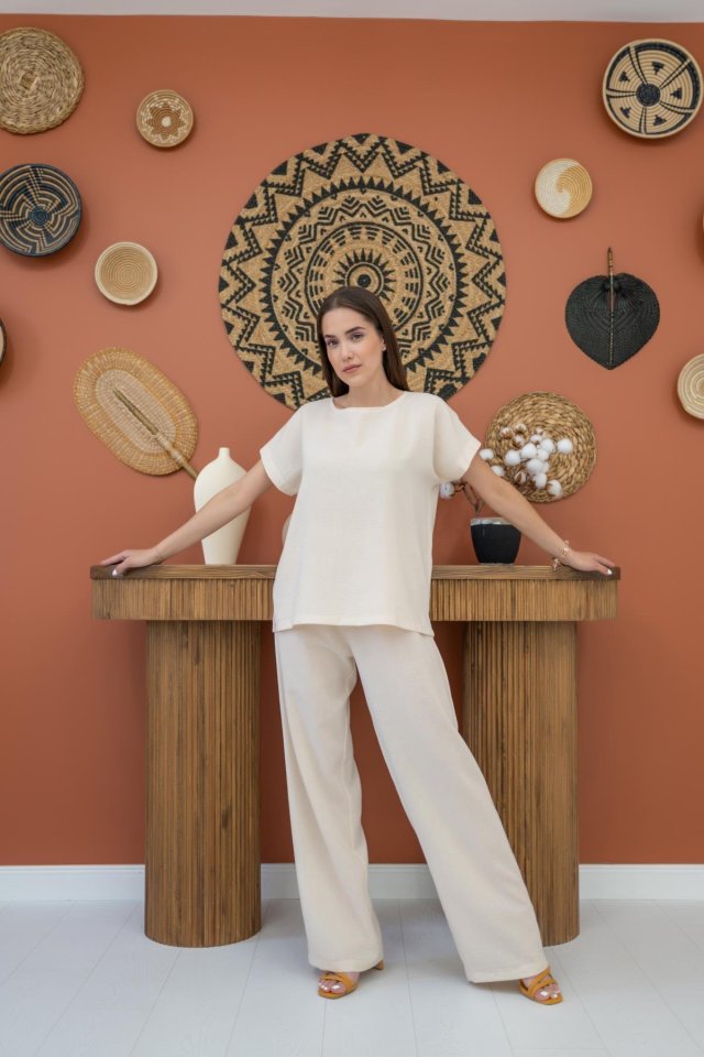 Oranj T-Shirt Ve Pantolon Takım