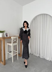 Ospe Fiyonklu Elbise