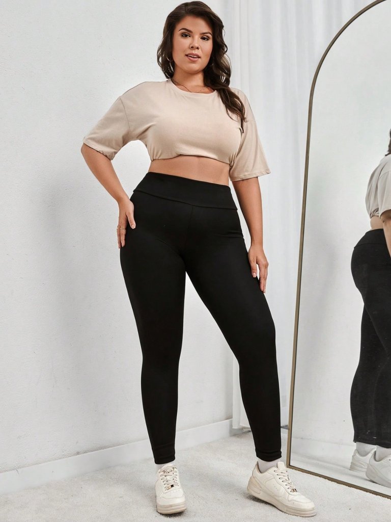 Kadın Yüksek Bel Dalgıç Spor Tayt