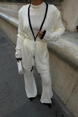 Selvia Ajurlu Biyeli Pantolon Takım 9957