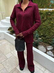 Odette Ajurlu Triko Pantolon Takım 9934