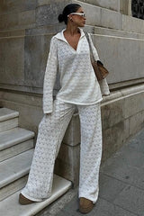 Nolan Regular Ajurlu Pantolon Takım 9885