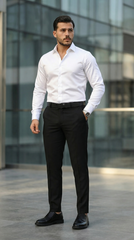 Erkek Saten Klasik Gömlek