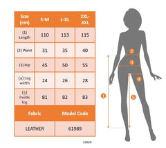 Kadın Yüksek Bel Yanlardan Püsküllü Deri Pantolon