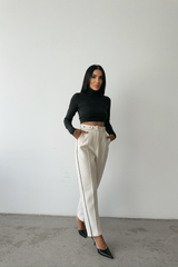 CHANEL PANTOLON YAN BİYELİ - Siyah