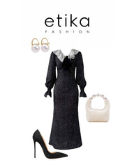 Ospe Fiyonklu Elbise