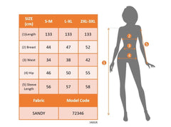 Kadın Uzun Kollu önden çapraz Detaylı Yandan Toka Detaylı Uzun Sandy Elbise