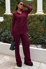 Odette Ajurlu Triko Pantolon Takım 9934